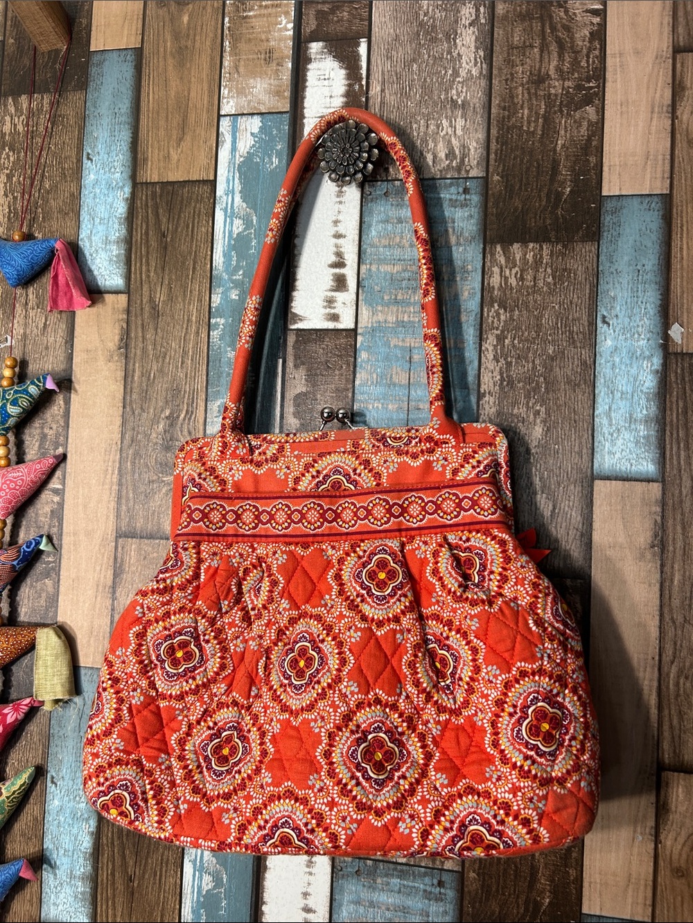 Vera Bradley Orange coin purse boho bag